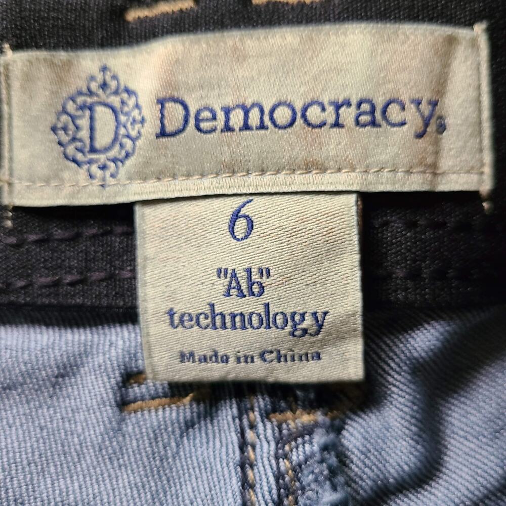 DEMOCRACY Ab Solution Ankle Skimmer Stretch Jeans B1641XXCO Women's 6‎ - Picture 10 of 13